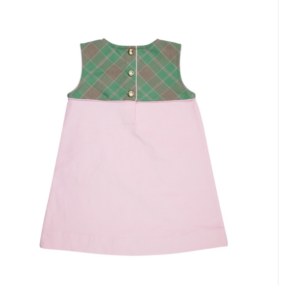 NWT Beaufort Bonnet- Jill Jumper Corduroy Plaid With Palm Beach Pink: 12Y - Picture 3 of 4